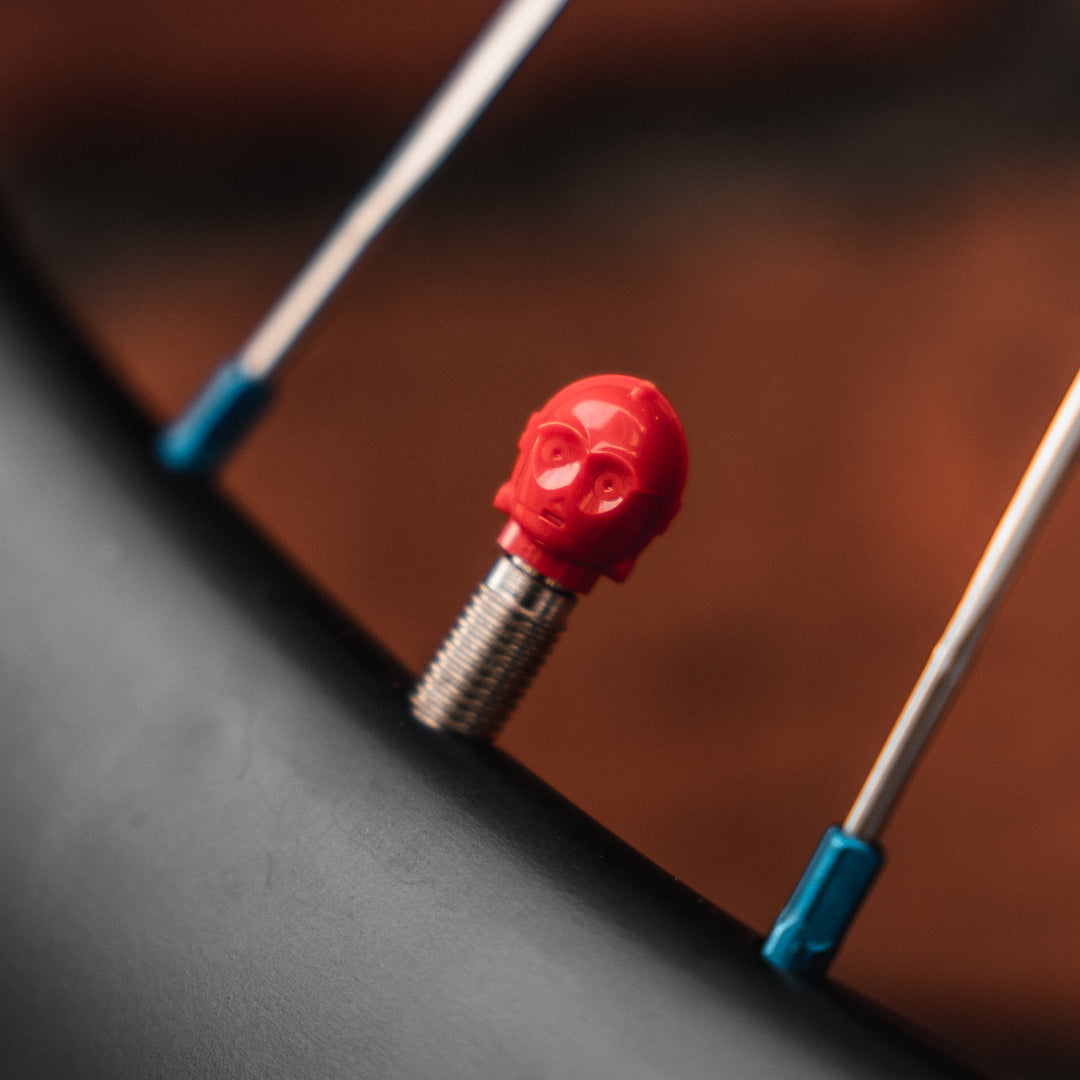 R 3PO Bike Dust Cap made from LEGO Bicycle Valve Cap for Bikes BrickCaps