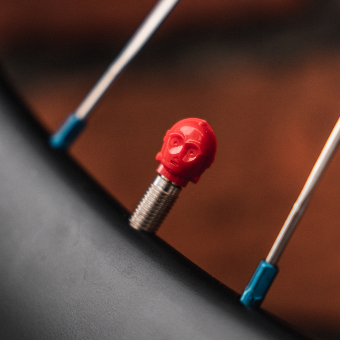 R 3PO Bike Dust Cap made from LEGO Bicycle Valve Cap for Bikes BrickCaps